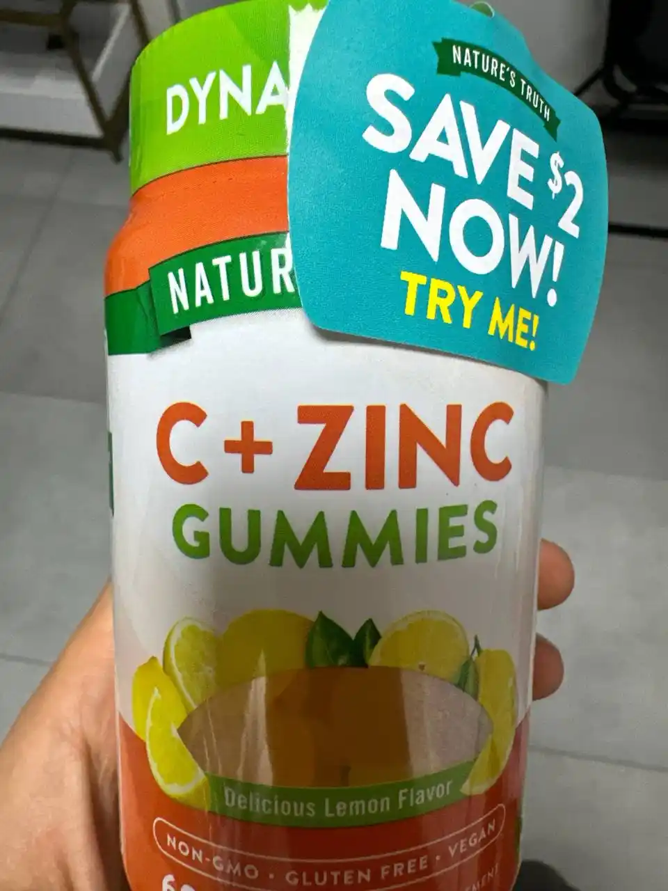 Nature’s Truth S vitamini va rux (Zinc), immunitet va yuz terisi uchun foydali, 60 dona