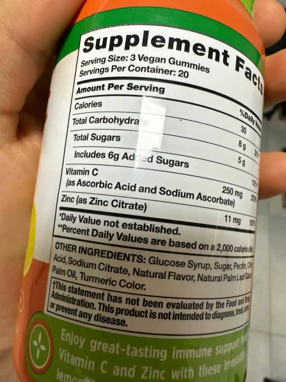 Nature’s Truth S vitamini va rux (Zinc), immunitet va yuz terisi uchun foydali, 60 dona