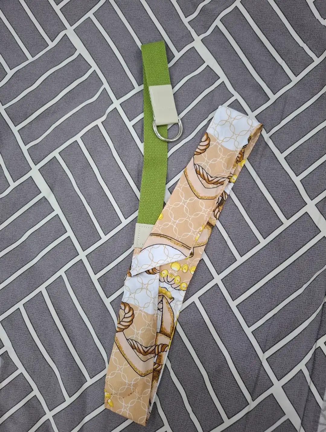 Женский ремень с шарфом, модный пояс с кольцом (Scarf Belt)
