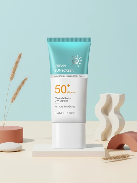 Солнцезащитный крем Lancer King SPF 50+ PA+++ для лица и тела, увлажняющий, 50 г