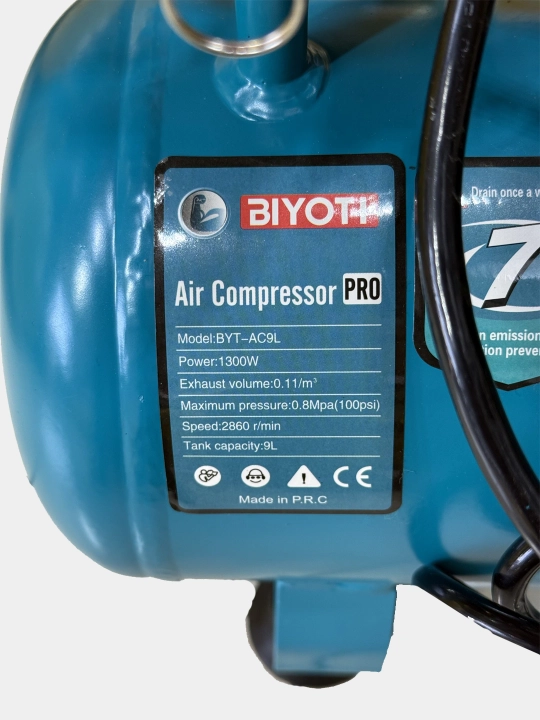 Компрессор воздушный безмасляный BYT-AC09L