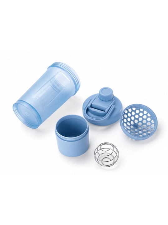 Protein uchun sheyker, shaker proteinli ichimliklar uchun, suv shishasi, 600 ml