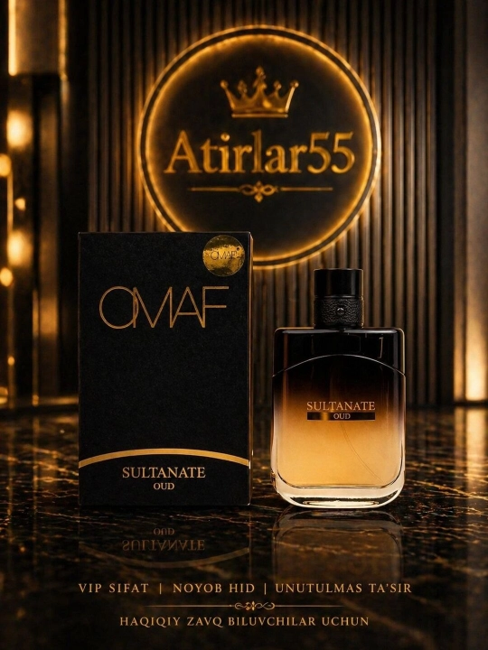 Ayollar va erkaklar uchun parfumlangan suv, OMAF SULTANATE OUD 100ML - 