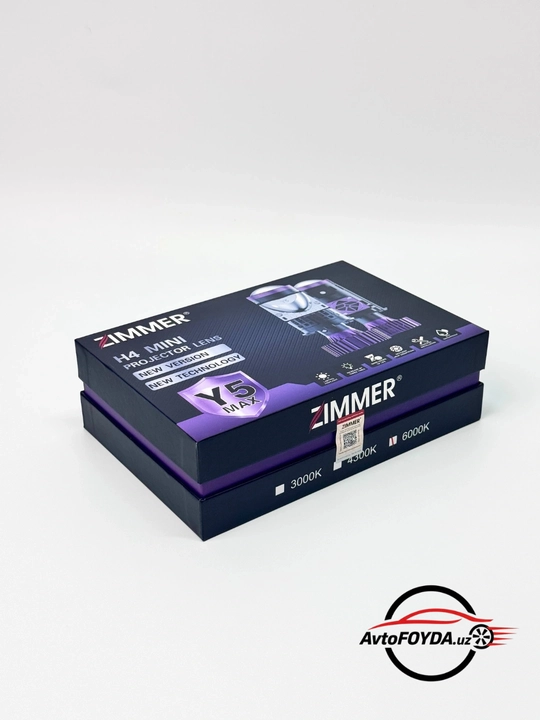 Y5 6000K avtomobil linzalari bilan LED lampalar H4