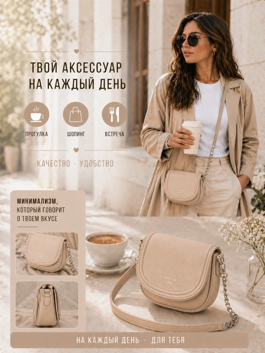 Ayollar sumkasi kross-bodi mini, yelkaga taqiladigan kichik sumka