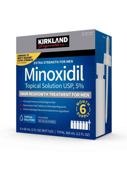 Kirkland Signature Миноксидил 5% — Средство для роста волос и бороды (курс на 6 месяцев)