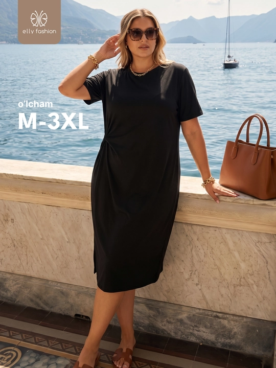 Платье футболка  — EllyFashion - 