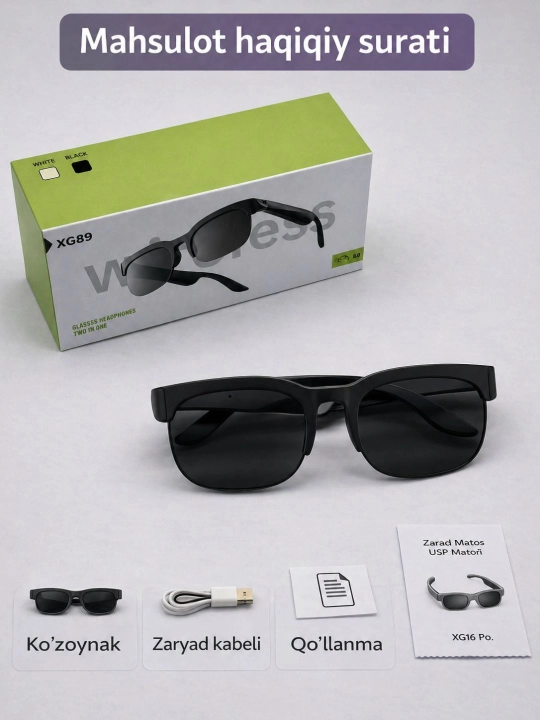 F-01 VA XG89 Bluetooth Smart Audio Glasses — сочетание технологий и стиля
