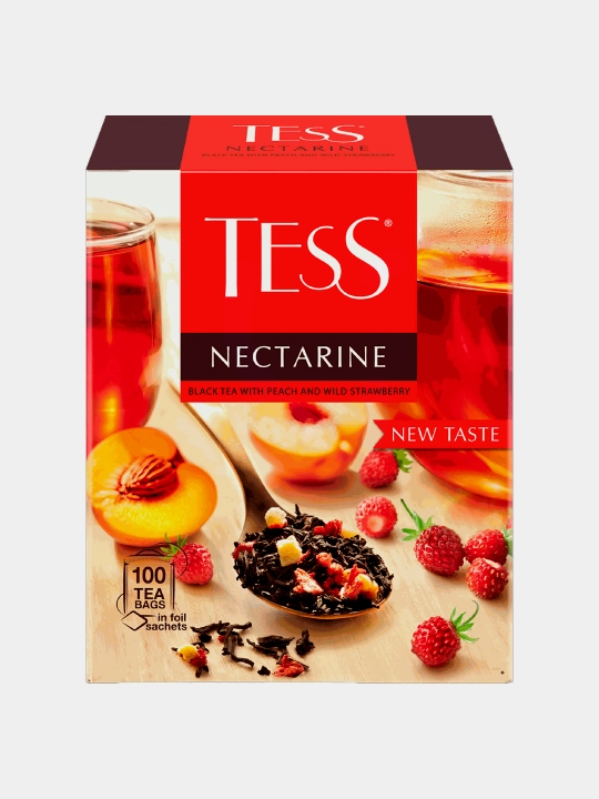 TESS NEKTARIN qora choyi, 1,5 gr x 100 dona - 