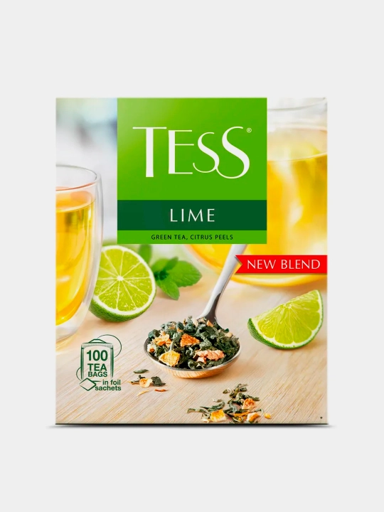 TESS LIME yashil choyi, 1,5 gr x 100 dona - 