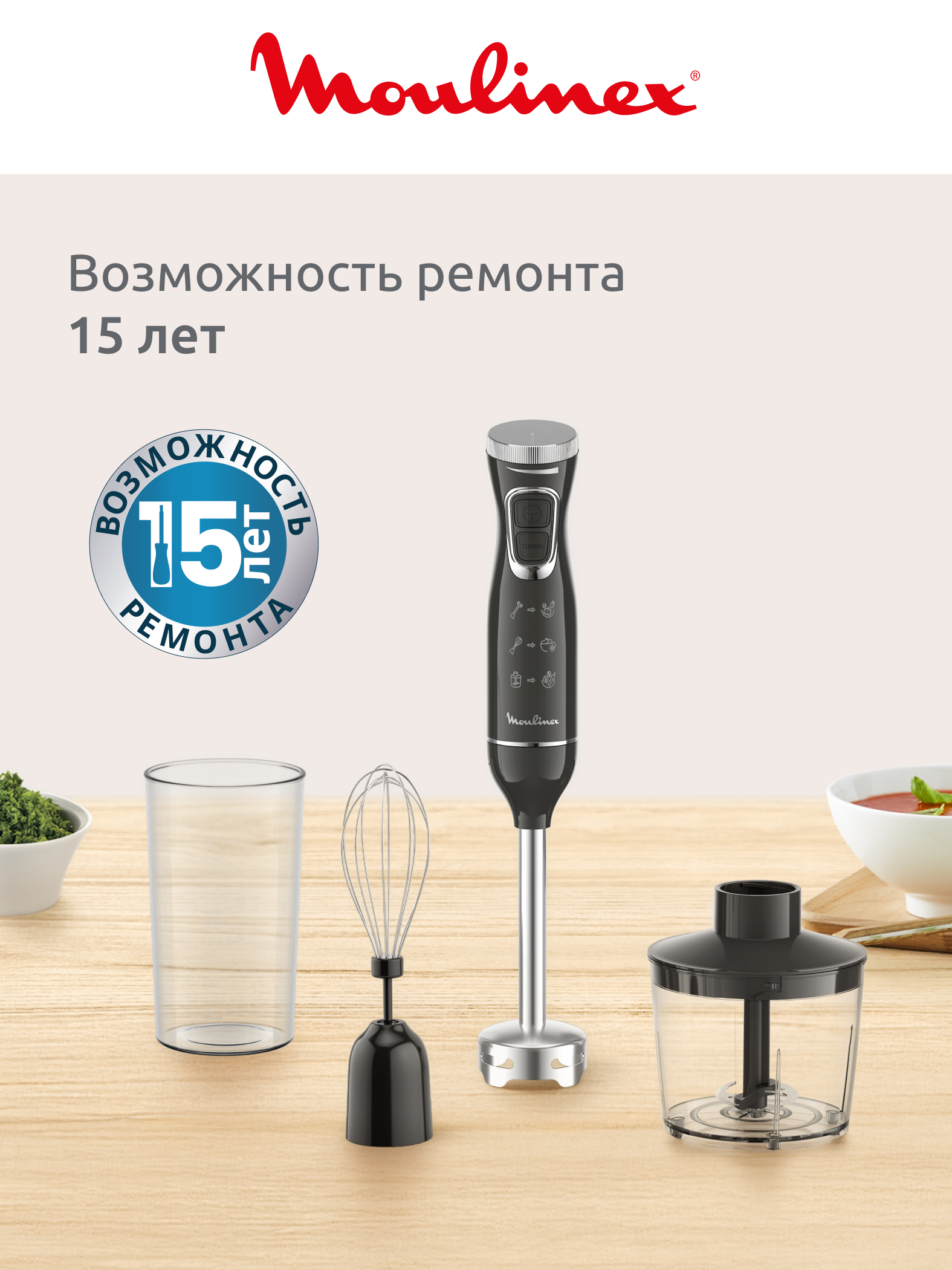 Блендер погружной Moulinex DD5R38F0