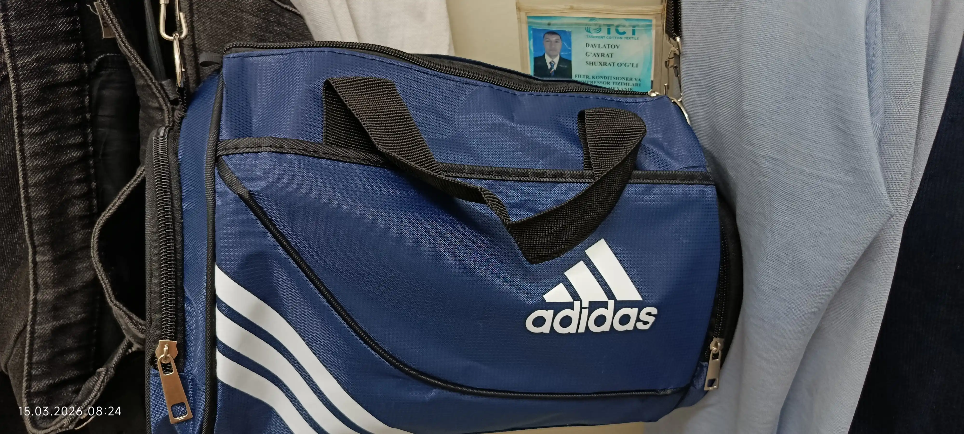 Erkaklar va ayollar uchun Adidas sport sumkasi, yo‘l sumkasi va sport zali sumkasi