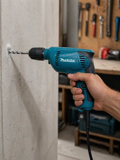 MAKITA Elektr drel 220V 550VT, 6 tezlikli simli drel RIKORT