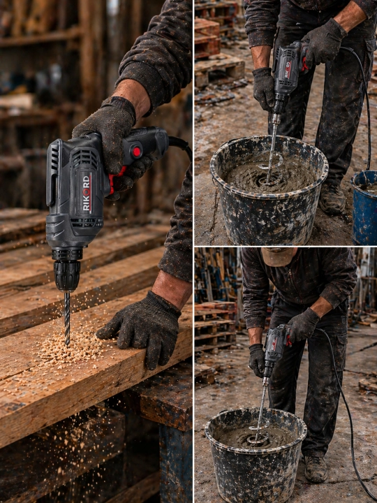 MAKITA Elektr drel 220V 550VT, 6 tezlikli simli drel RIKORT