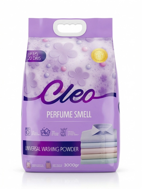 Kapsulali CLEO kir yuvish kukuni, kir yuvish to‘plami, xushbo‘y hid, 50-110 marta yuvish