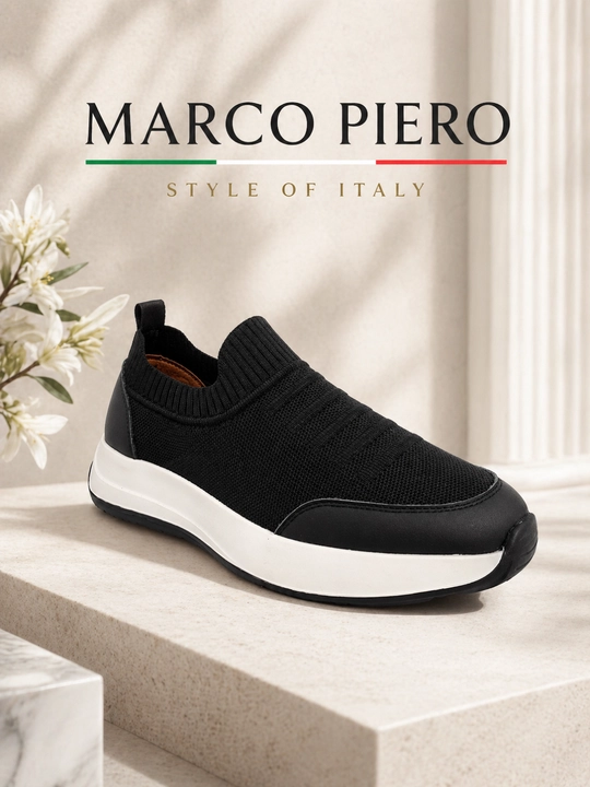 Marco Piero - tabiiy teridan erkaklar sliponi, elegant Italiya dizayni namunasi