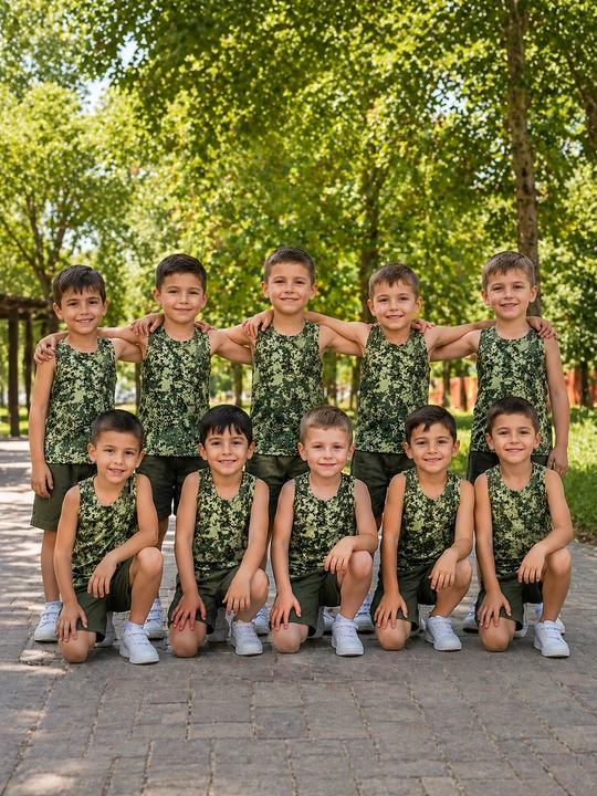 Комплект для детей – майка и шорты, 2-11 лет, лёгкий и удобный