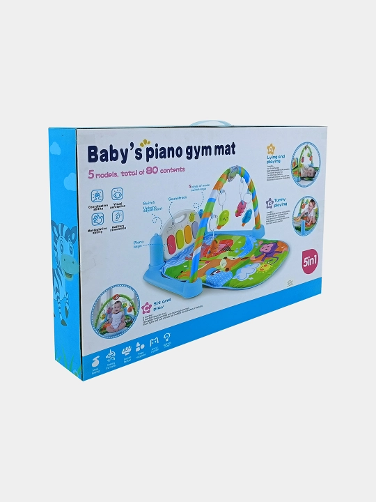 Музыкальный коврик с пианино Baby's Piano Gym 5 в 1