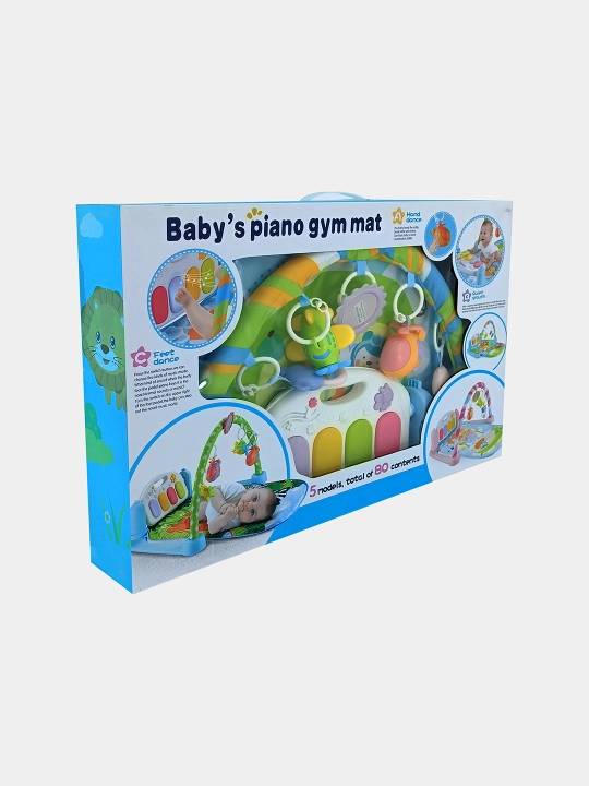 Музыкальный коврик с пианино Baby's Piano Gym 5 в 1