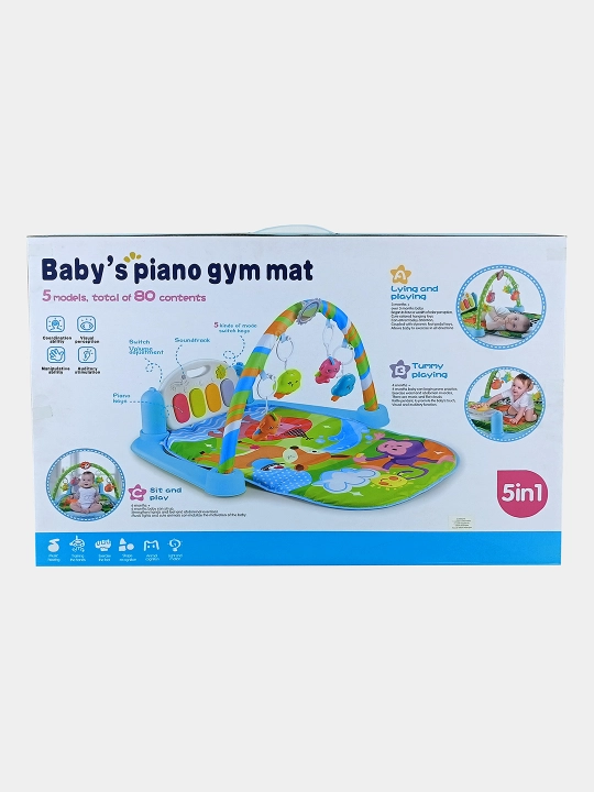 Музыкальный коврик с пианино Baby's Piano Gym 5 в 1