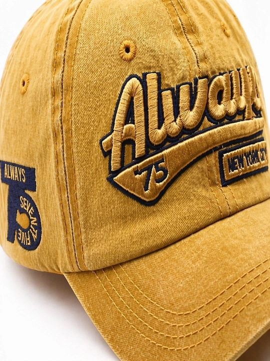 Vintage kepka Always 75, Erkaklar va ayollar uchun beysbol kepka