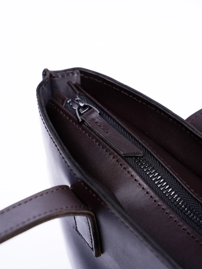 Сумка шоппер женская, из натуральной кожи, разные цвета, 43×31 см — PLSHBAG-SHOPPER-ЧЕРНСТЕ