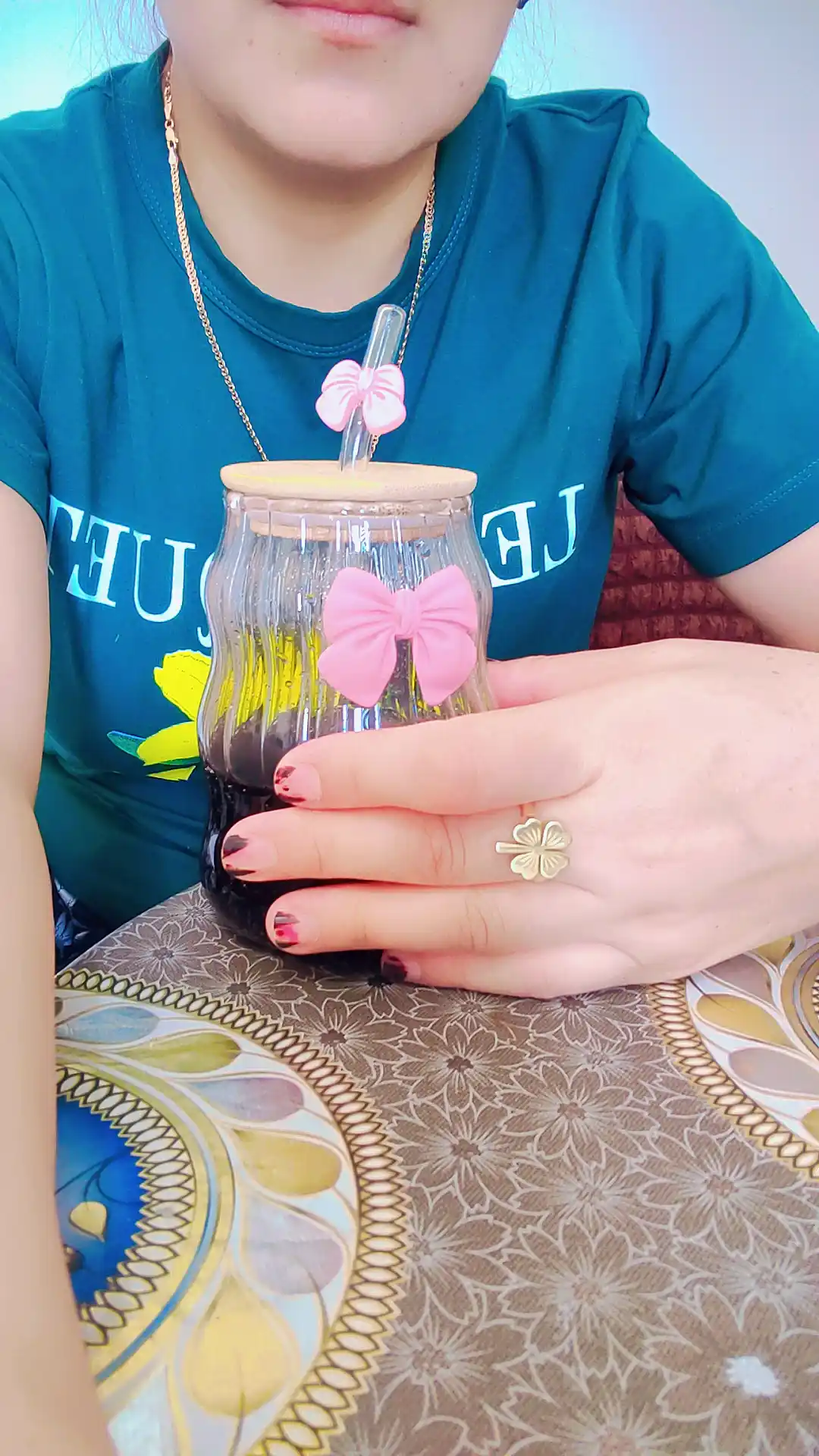 Trubochkali stakan, bantikli stakan, shisha stakan tubochka bilan, Buterfly 400, 500 ml