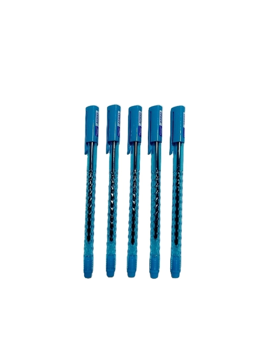 ALMAZ ko‘k sharikli ruchka 0.7 mm, 10 dona to‘plam, 5 xil dizayn