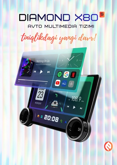 Автомонитор/diamond x80s/10. 1 дюймов/hd экран/bluetooth/wi-fi/gps+рамка — 1001991-DIAMONDX80-Monitor