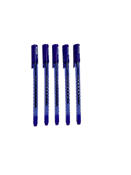 ALMAZ ko‘k sharikli ruchka 0.7 mm, 10 dona to‘plam, 5 xil dizayn