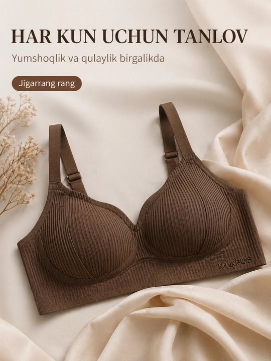 Ayollar uchun choksiz byustgalter simsiz yumshoq lifchik top bazaviy ichki kiyim qulay