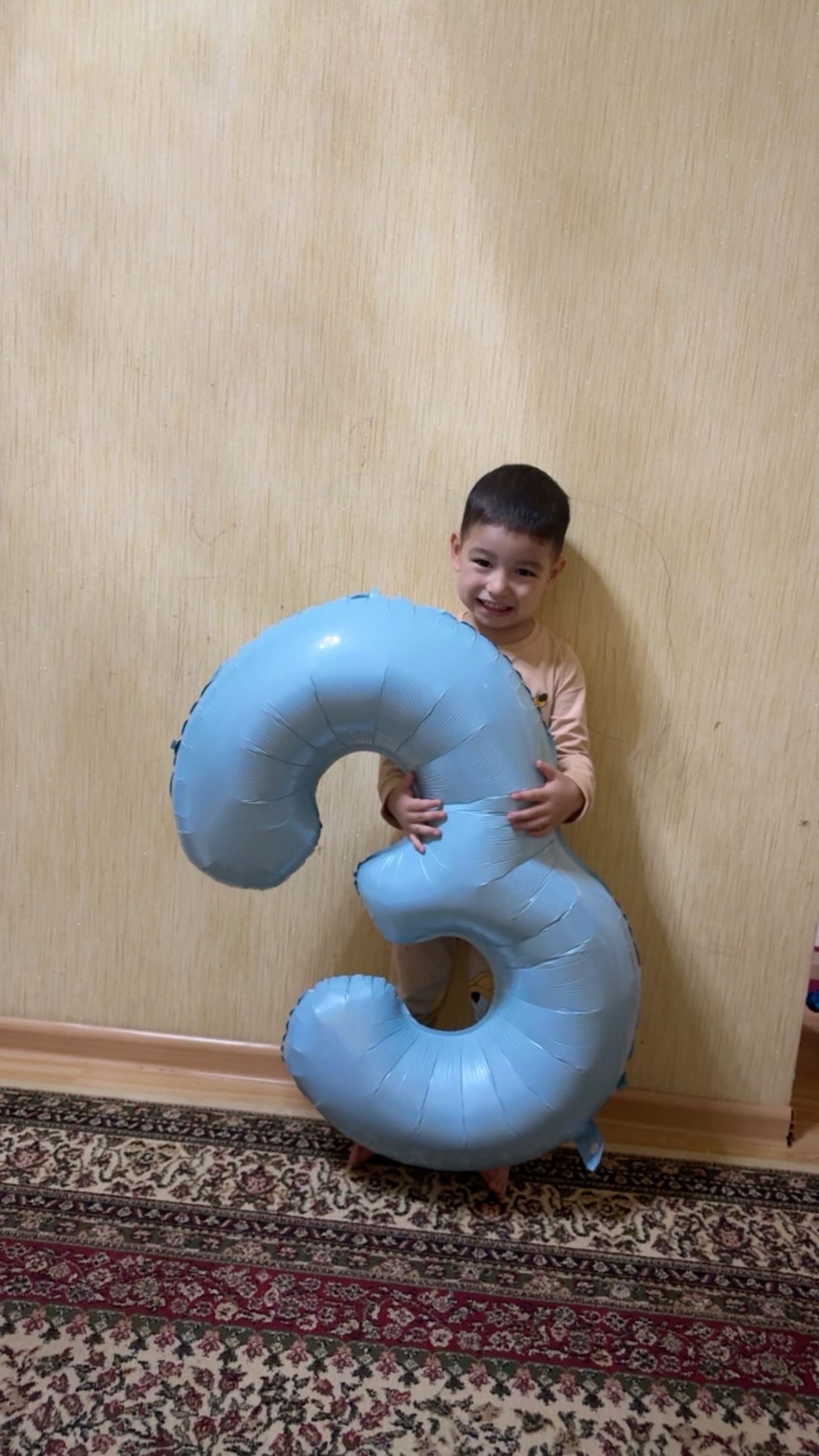 Shar katta raqam folgalangan, havorang bayram tug'ilgan kun uchun ko'pmartalik, 100 sm