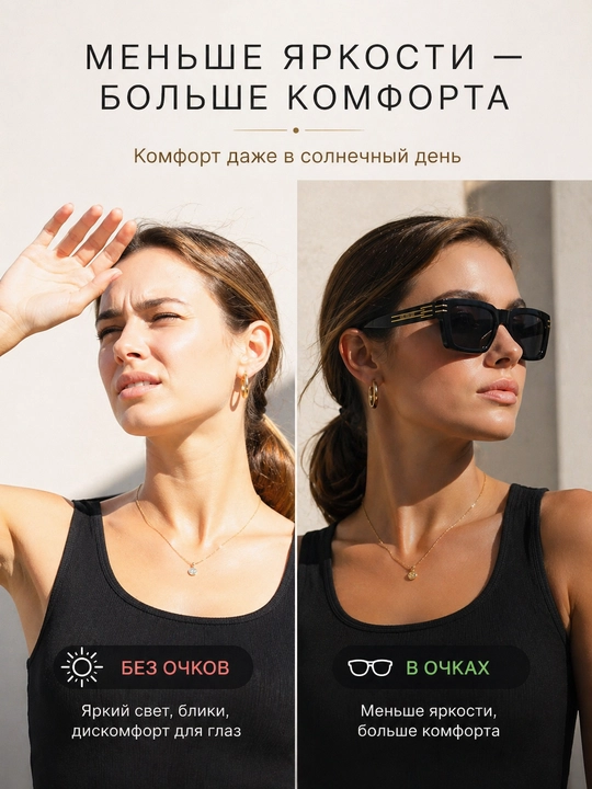 Ayollar uchun quyoshdan himoya ko‘zoynak, zamonaviy kvadrat ko‘zoynak, moda ko‘zoynak