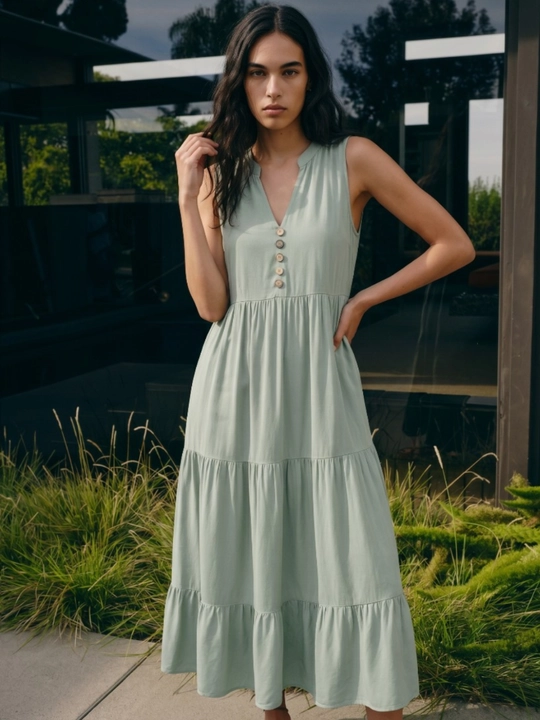 Платье женское, летнее, в стиле сафари, приталенное, хлопок  — EllyFashion
