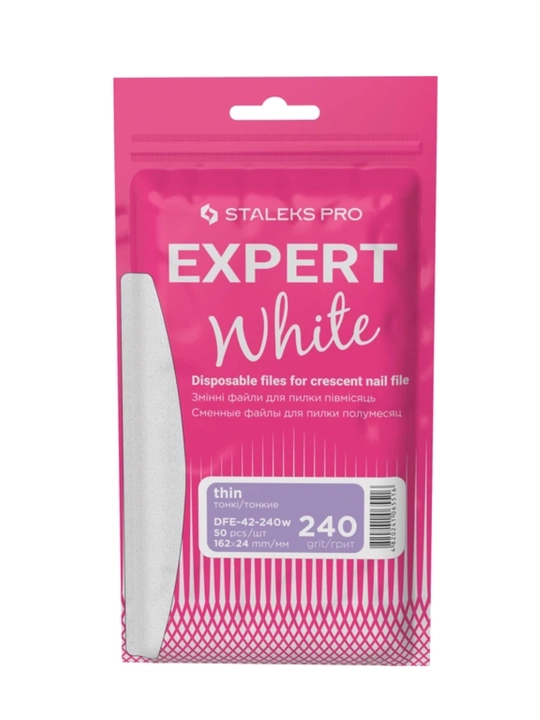 STALEKS Сменные файлы для пилки полумесяц EXPERT 42 240 грит (50 шт)