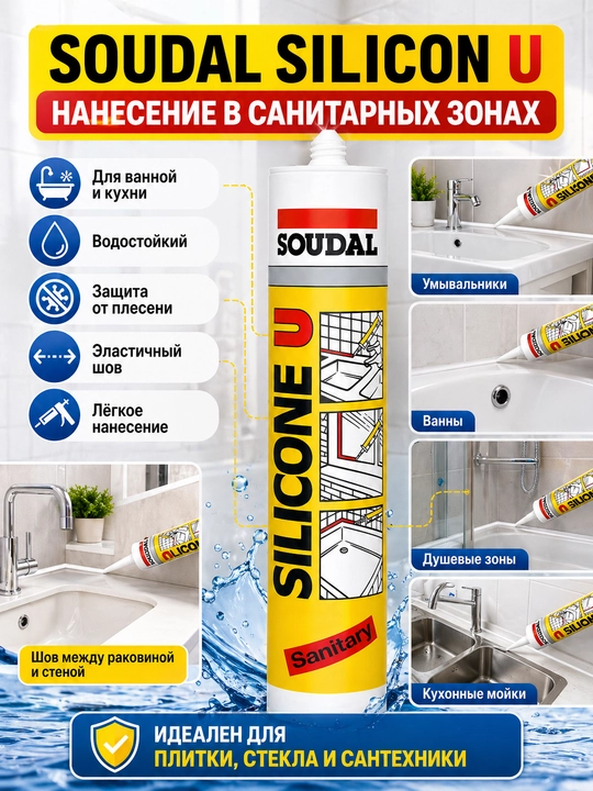 SOUDAL Silicone U silikon germetigi