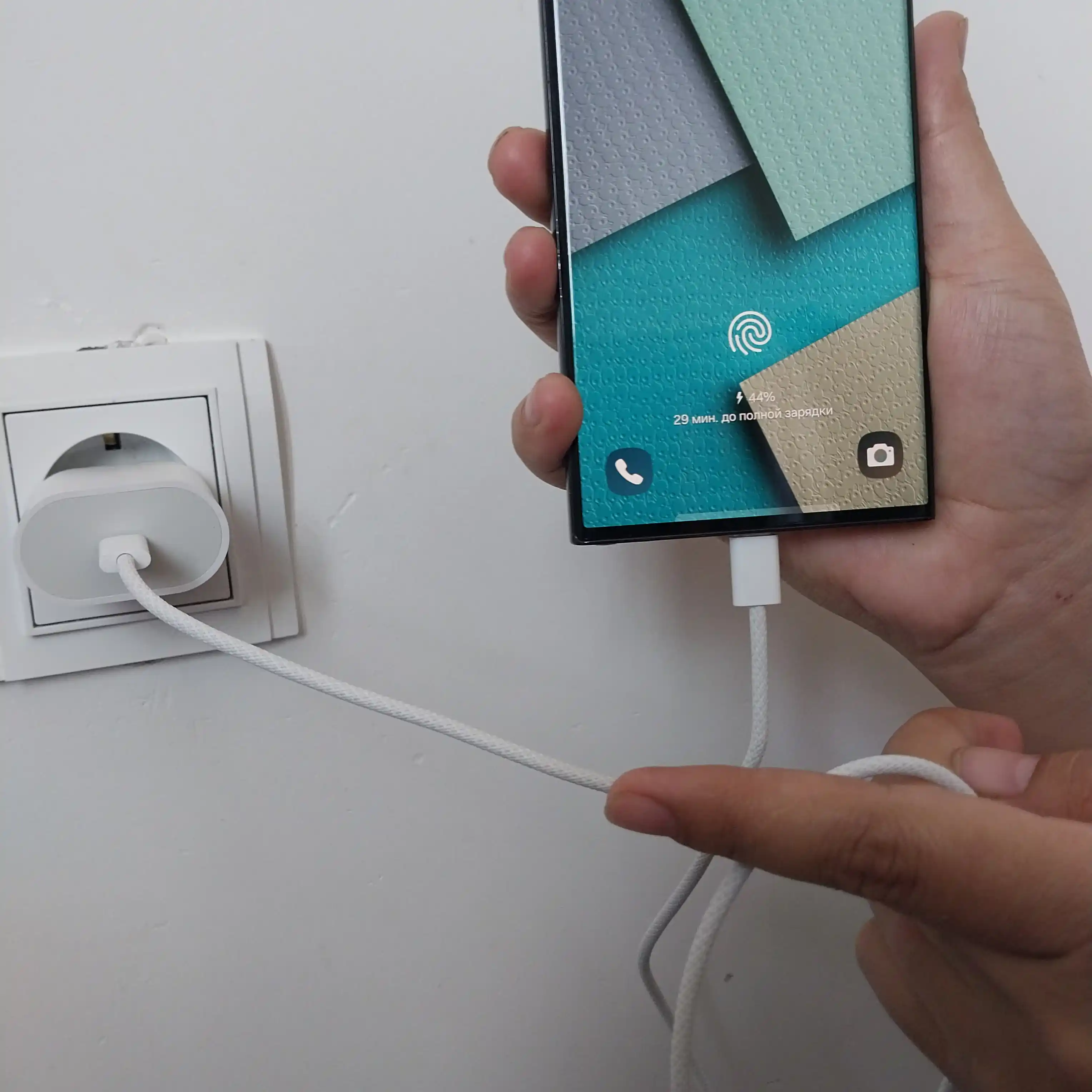 35W Zaryadchik, Adapter+Type-C Kabel, iPhone 15,16,17, Samsung, Xiaomi va boshqalar uchun
