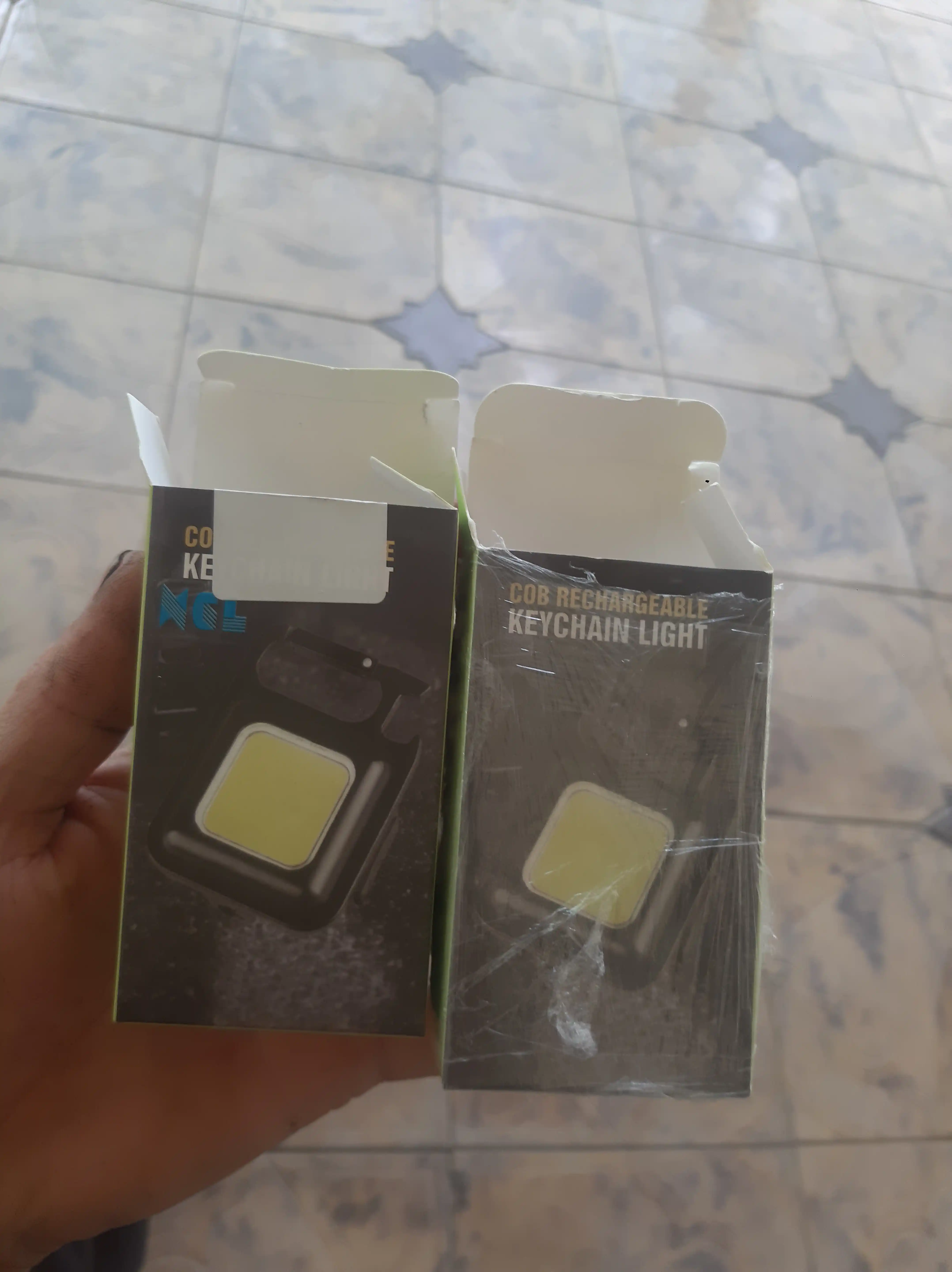 Mini fonar USB zaryadli COB LED, brelok fonar, ixcham cho‘ntak fonari