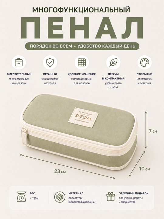 Стильный пенал для школьников, пенал для мальчиков и  для девочек