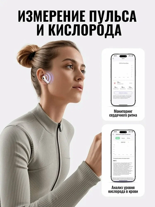 Simsiz quloqchinlari HOCO EW98 Al tarjimon, bluetooth 6.0, monitoring APP, ANC