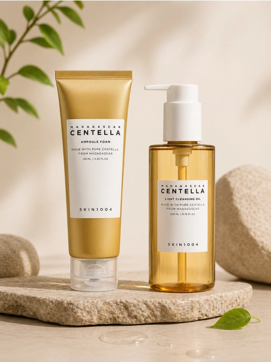 SKIN1004 Madagascar Centella Double Cleansing Duo Set ikki bosqichli tozalash to‘plami - 