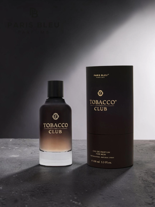 Мужские духи Paris Bleu Tobacco Club EDP 100 мл, аромат табака, какао и ветивера