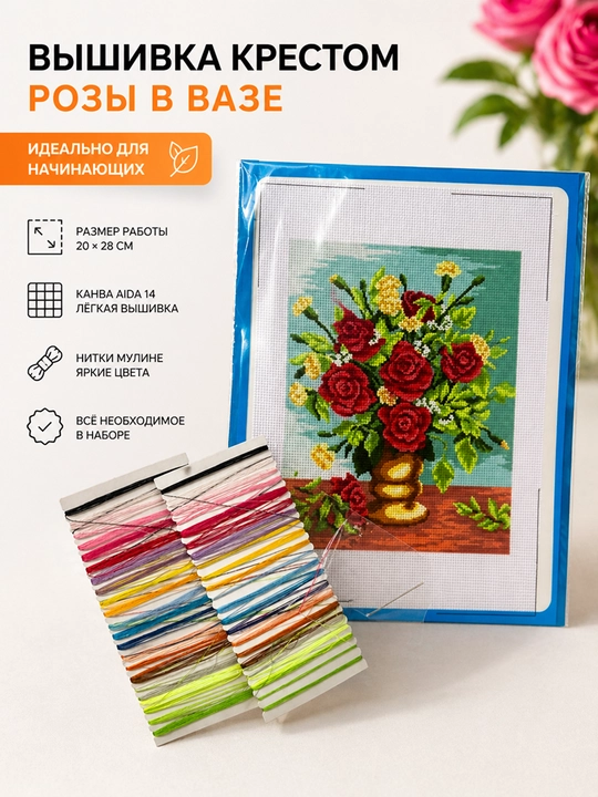 Вышивка крестом 20×28 см - 