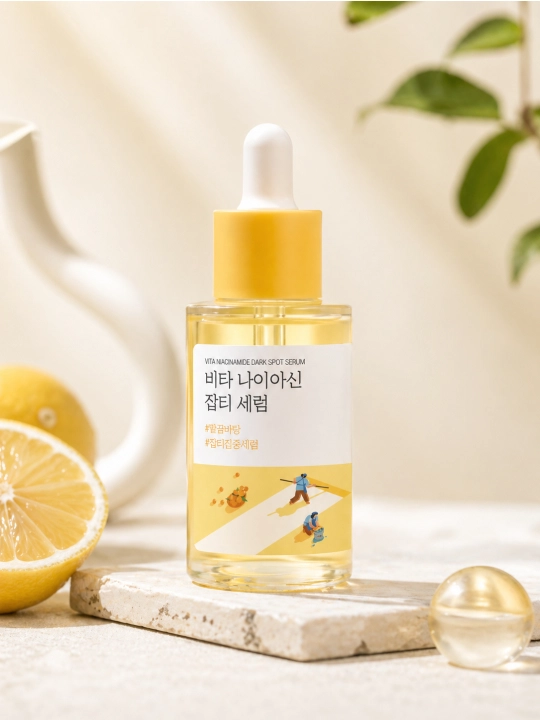 ROUND LAB Vita Niacinamide Dark Spot Serum pigmentatsiyaga qarshi niatsinamidli serum - 