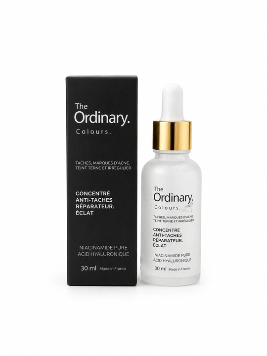 The Ordinary Niacinamide + Hyaluronic Acid Serum 30 ml– yuz uchun akne va dog‘larga qarshi