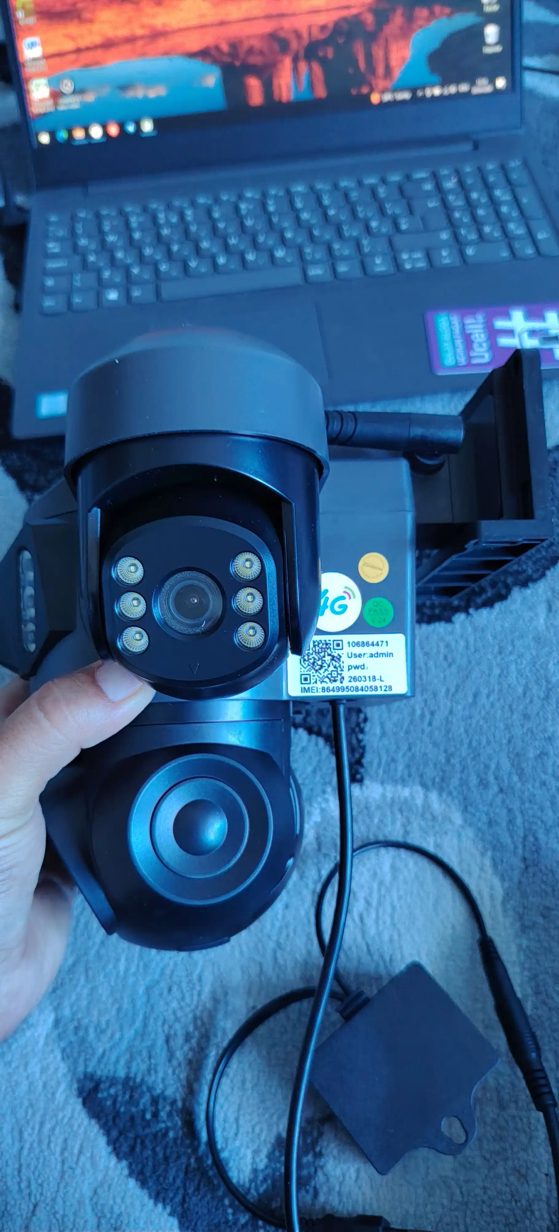 4G sim kartali Kamera,  3 Linzali, xavfsizlik kamera, Smart PTZ Camera, V380 PRO