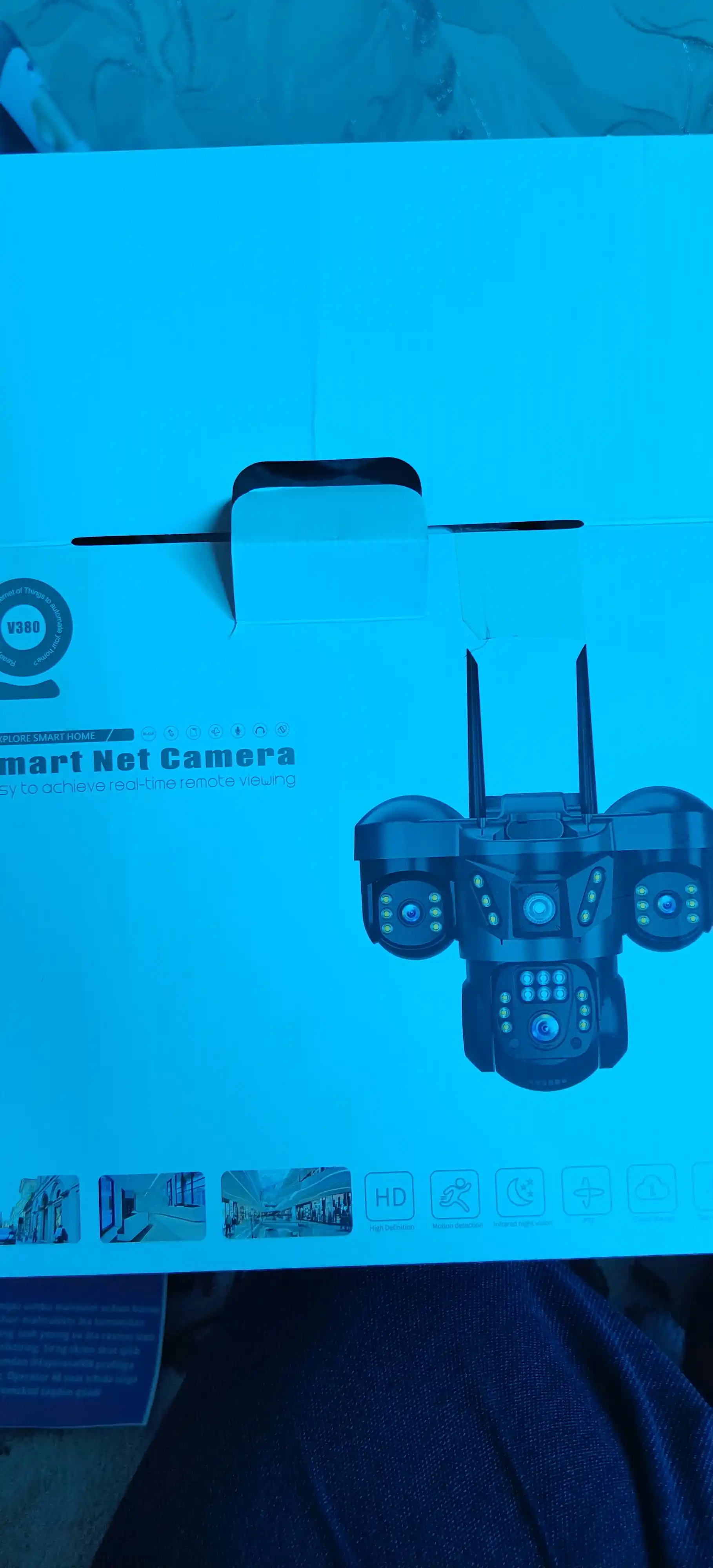 4G sim kartali Kamera,  3 Linzali, xavfsizlik kamera, Smart PTZ Camera, V380 PRO