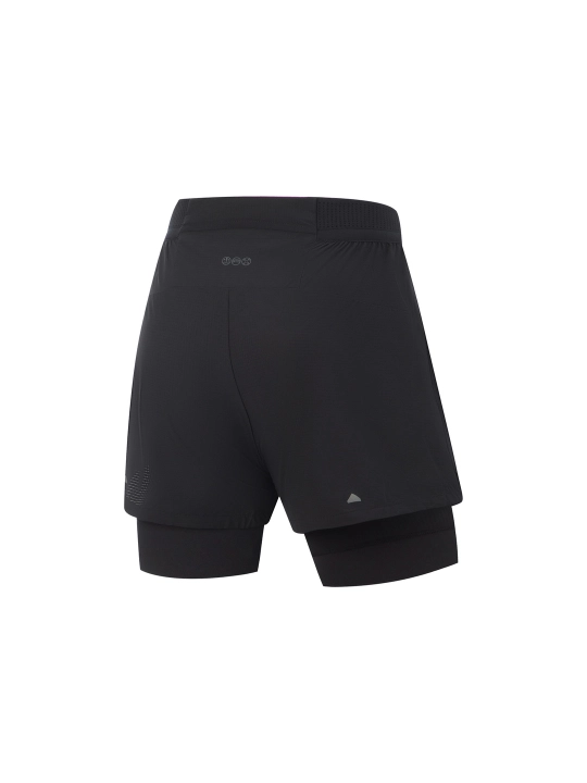Шорты Li-Ning AKSV092 2-в-1 для бега и тренировок с AT DRY, легкие и дышащие