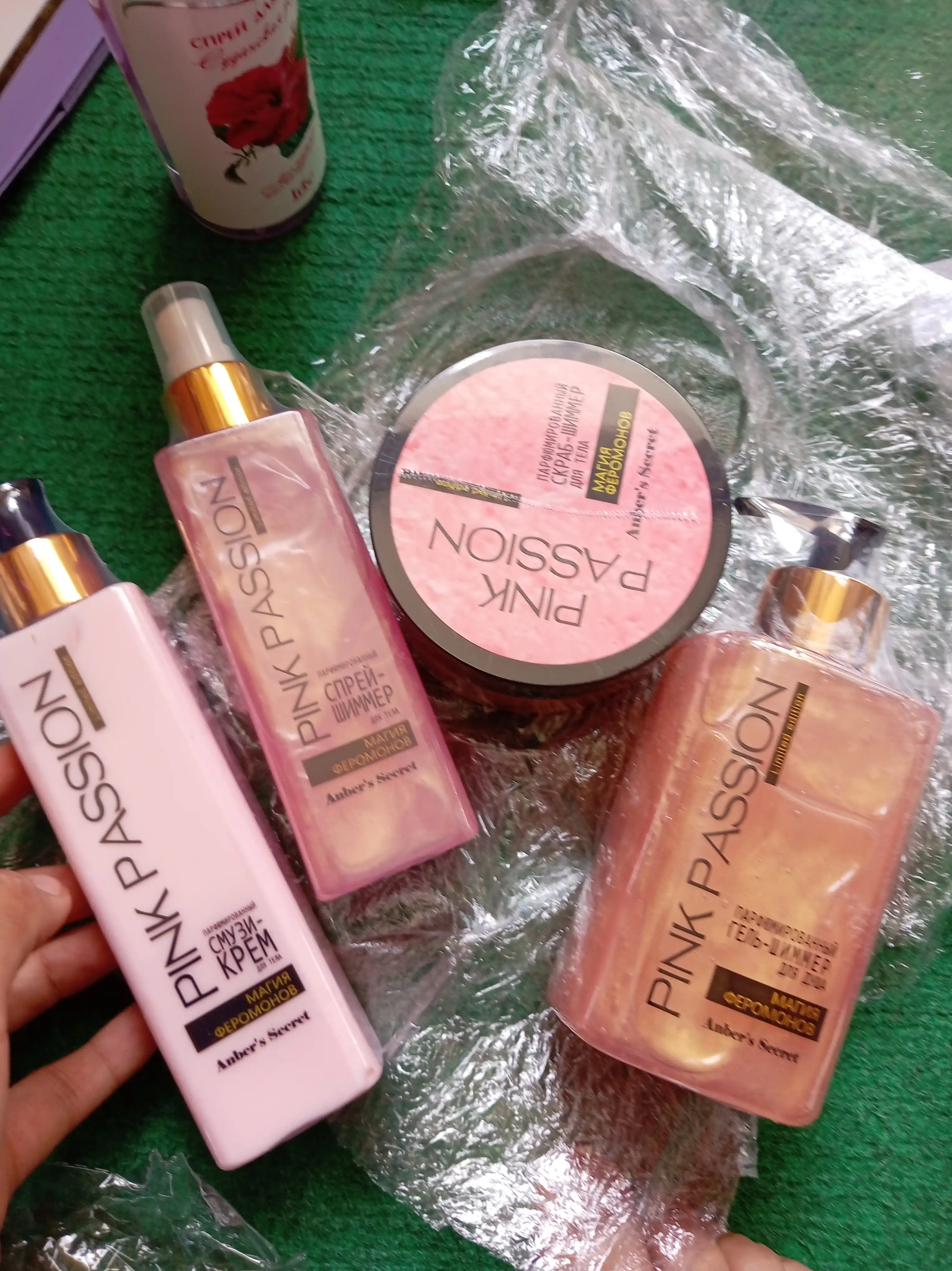 Pink passion, уход за телом; парфюмированный набор; феромоновый парфюм