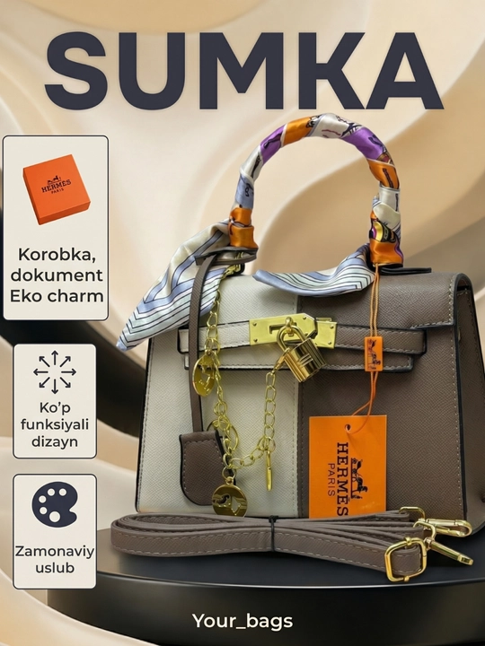 Женская сумка в стиле Hermes, подходящая для повседневного использования